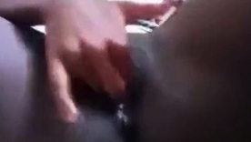 African beauty indulges in solo play on webcam