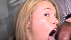 Aiden Aspen's first experience with a frowning bushwa within reach a gloryhole