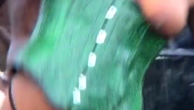 Bdsm restrained black toddler receives oral and penetration outdoors