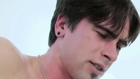 A stunning redhead gets her tight pussy pounded by a big cock