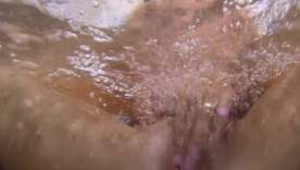 Czech knockout Satin Bloom's sensual shower masturbation