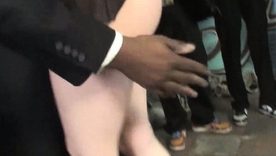 Kinzy Jo's interracial encounter ends with a facial cumshot