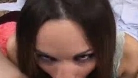 Crude blowjob with left-hand pussy leads to cumshot