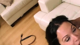 Sienna West's big tits and black flannel in outdoor action