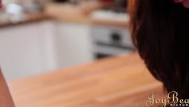 British beauty Paige Turnah's sensual lovemaking with stockings and booty