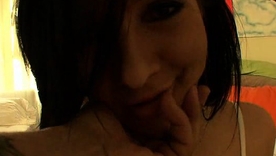 Katie Summers pleasures herself with vibrator while her boyfriend observes