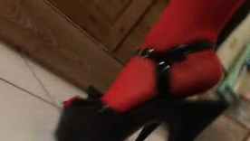 Lyla Lei, a seductive Asian beauty, reveals her alluring stockings in a captivating unequalled performance.