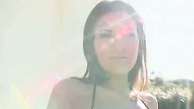 Busty brunette Austin Kincaid in the air a seductive hansom cab striptease