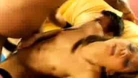 Keeani Lei in a hardcore threesome far anal with the addition of blowjobs