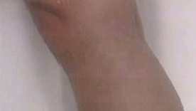 The man amateur masturbates in the shower