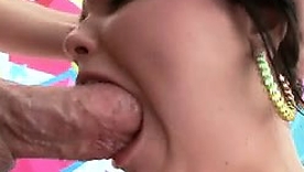 Dillion Harper in a wild load of shit sucking session