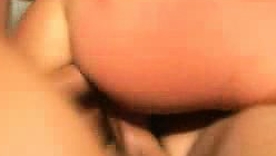 Blonde stunner Ana Nova in a wild anal encounter with two men