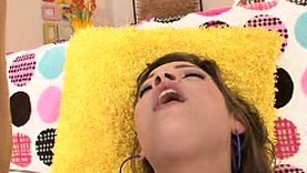 Brunette co-eds Ashlynn Leigh added to Mike Adriano's anal goat toys