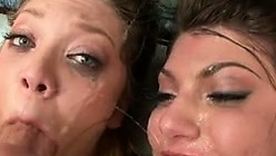 American amateur sluts show off their oral skills in this bonus video featuring Cassandra Nix and Jessie Andrews.