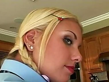 HARMONY VISION Horny Tow-haired Teen loves it Anal