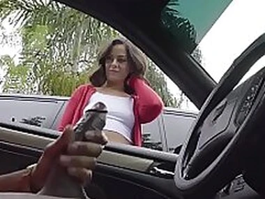 Dick Flash Cute Teen Gives Me Render unnecessary Job in Public Parking Come up to b become after She Sees My Big Black Cock