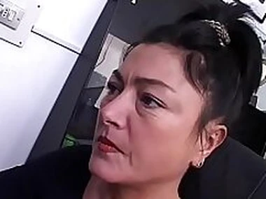 Beautiful brunette gets anal from her manager