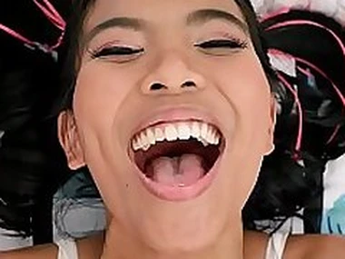 Petite asian teenie fucked by white guy