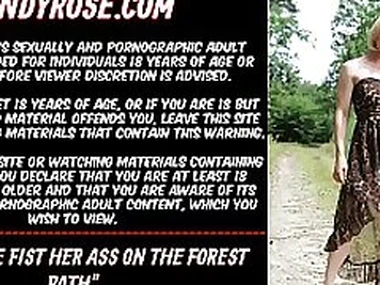 Sindy Rose Heraldry sinister her ass on the forest overtures to