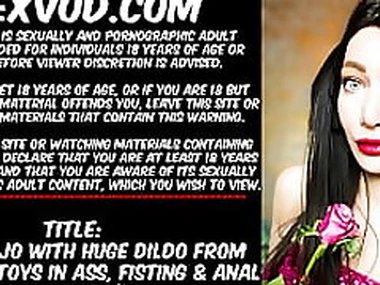 Hotkinkyjo with huge dildo wean away from mrhankeystoys in ass fisting  anal prolapse