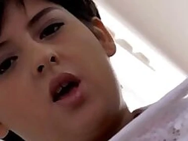 Teen babe swallows cum