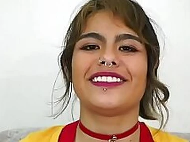 Hung Dude Banging Teen Latina Girlfriend Lulu Ninfo Prevalent Fishnet Stockings - TeamSkeet