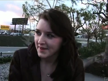 Discovering Jessica Ruby's pretty tattoo heaping up outdoors