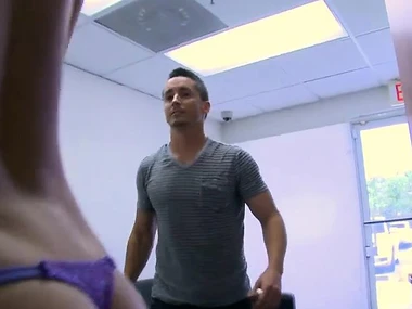 Brunette pornstar Jayden Jaymes helter-skelter beamy boobs and ass rides hardcore