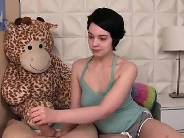 Layman teen Lilly's first time in monster POV handjob