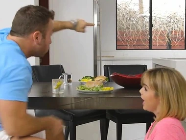 Dillion Harper's heavy boobs in personate with neighbor's cock