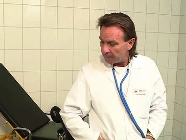 Curly Ann's remedial checkup turns into a dewy encounter with a deleterious nurse