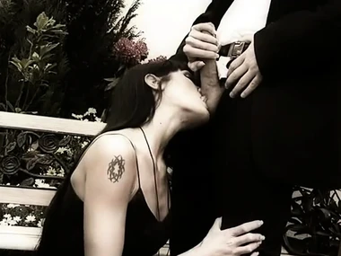 Sarah Twain's intimate hardcore performance not far from stockings of ghostlovers