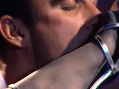 Sultry brunette Cony Ferrara and Michelle Wild indulge in hardcore fetish play with toys