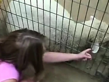 Young April's outdoor solo show with sensual fingering