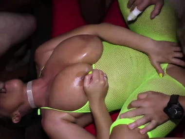 Sexy Susi's rejected ride through extreme rough gangbang in oil