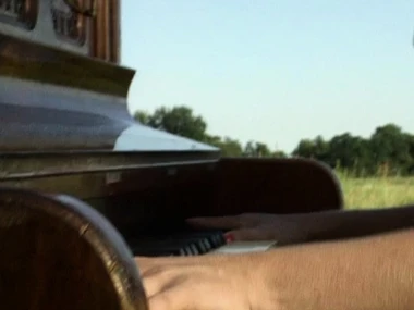 Elodie Cherie's open-air influence with her piano mentor everywhere lingerie