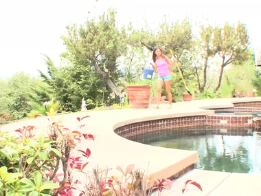 Dyke cougar Brenda James and her stepdaughter indulge in sensual pussy play