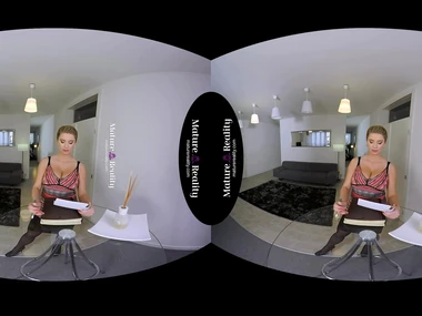 Katrin Kozy, a shove around middle-aged landlady seduces her renter