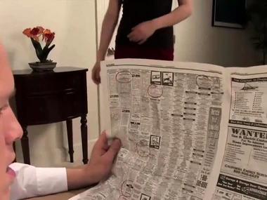 Gwen Diamond's intense strapon action with male partner