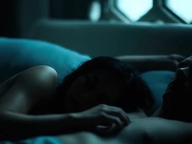 Martha Higareda and Kristin Lehman in sensual naked proceeding