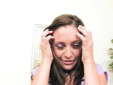 Gracie Glam's make known by oneself session with heavy boobs and masturbation