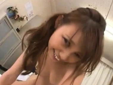 Asian belle Arisa Ebihara indulges in foot fetish and hairy pussy play