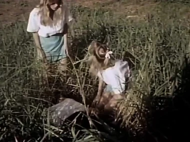 Vintage porn video featuring redhead and blonde performers