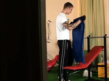 Blonde teen with a pink pussy in action