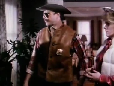 Bambi Woods and Ashley Welles in a steamy retro threesome