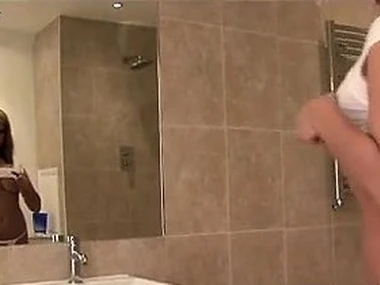 Jenny McClain's steamy shower instalment with big boobs and sensual self-pleasure