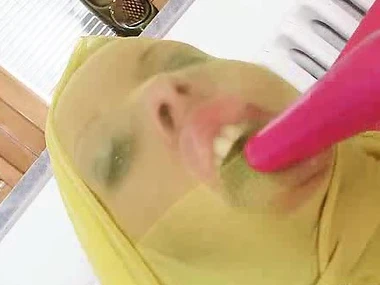 Nataly Gold's sensual pantyhose fetish abuse