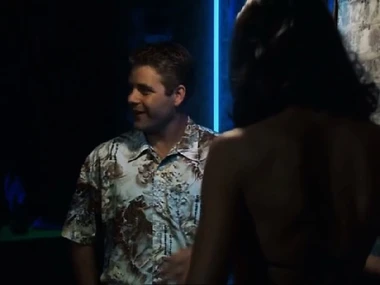 Shannon Elizabeth performs a sensual exaggeration in lingerie