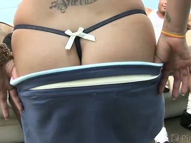 Stunning beauty Britney Stevens enjoys a creamy surprise in amateur creampilation video