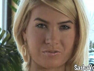 Sasha Von flaunts her stunning physique thither explicit video